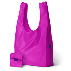 Wholesale black dry waterproof tote polyester Fashion Foldable Reusable Custom Logo Printed Ripstop Foldable Shopping Nylon Bag