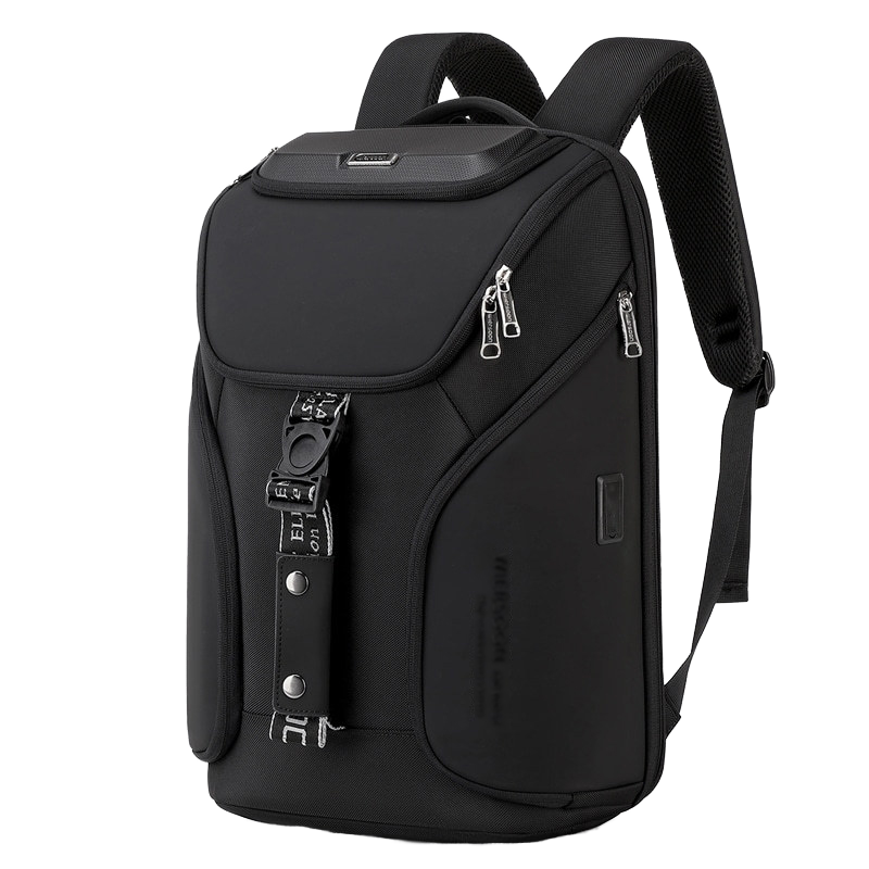 Men's Fashionable Large Capacity Waterproof Anti-Theft Multi-Function USB Business Backpack Oxford Polyester Made for Laptop