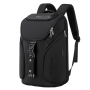 Men's Fashionable Large Capacity Waterproof Anti-Theft Multi-Function USB Business Backpack Oxford Polyester Made for Laptop