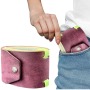 PU Leather Cash Wrap Wallet Quick Access Money Holder Slim Wallet with Snap Closure Card Slots for Men Women Daily Use