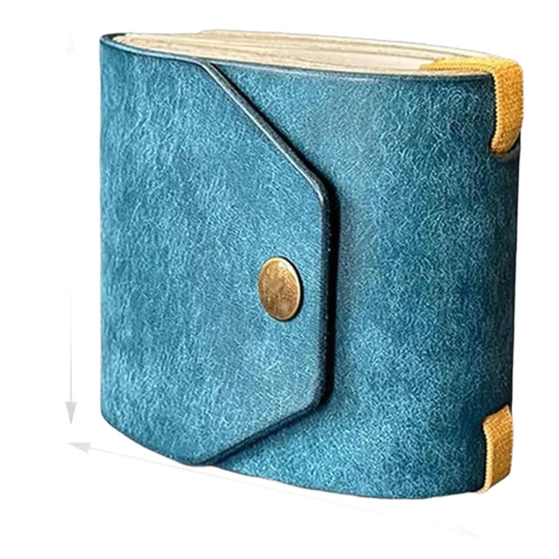 PU Leather Cash Wrap Wallet Quick Access Money Holder Slim Wallet with Snap Closure Card Slots for Men Women Daily Use