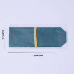 PU Leather Cash Wrap Wallet Quick Access Money Holder Slim Wallet with Snap Closure Card Slots for Men Women Daily Use
