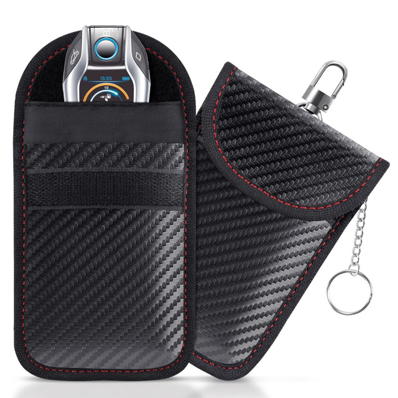 Car Key Signal Shielding Box Faraday Cage Remote Control Package Keyless RFID Shielding Car Accessories