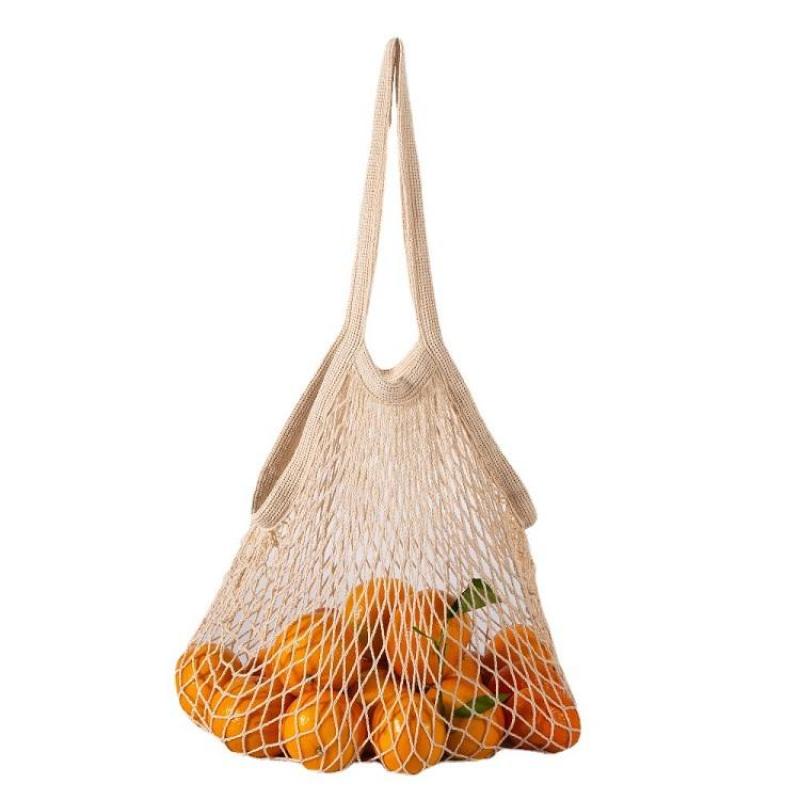Wholesaole Reusable Cotton Net Grocery Bag with Large Capacity – Foldable Lightweight Mesh Tote