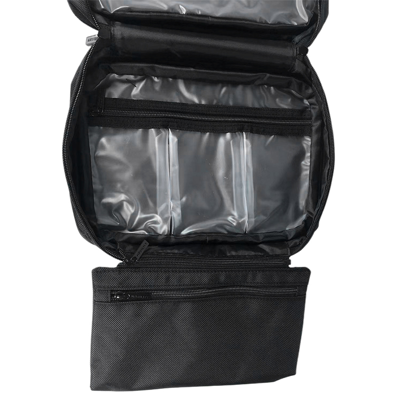 Custom Printed Logo Toiletry Bag Travel Portable Large Capacity Cosmetic Makeup Travel Bag with Hanging Hook