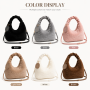 Custom Plush Handbag Women Faux Fur Shoulder Bag Crossbody Hobo Bag Soft Fuzzy Tote Purse OEM Manufacturer