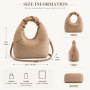 Custom Plush Handbag Women Faux Fur Shoulder Bag Crossbody Hobo Bag Soft Fuzzy Tote Purse OEM Manufacturer