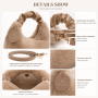 Custom Plush Handbag Women Faux Fur Shoulder Bag Crossbody Hobo Bag Soft Fuzzy Tote Purse OEM Manufacturer