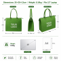 Wholesale Custom Felt Tote Bag Top Zipper Closure Thick Structured Reusable Event Conference Gift Handbag