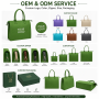 Wholesale Custom Felt Tote Bag Top Zipper Closure Thick Structured Reusable Event Conference Gift Handbag