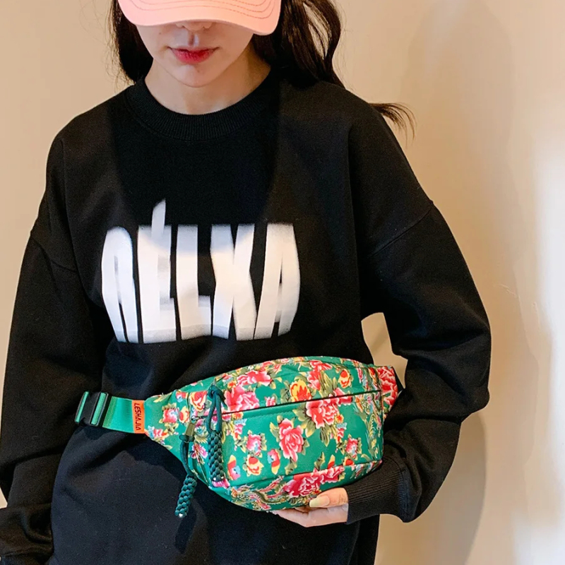 Lightweight Waist Bag Foldable, Custom Logo, Multiple Colors for Commuting Travel