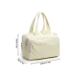 Portable Travel Cosmetic Storage Bag Large Capacity Zipper Closure Fluffy Lightweight Opening Handbag Maquillage Makeup Box