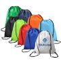 Promotional custom Polyester shopping pouch Drawstring gift backpack shoe dust bags