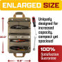 Small Tool Bag With Detachable Pouches Heavy Duty Roll Up Tool Bag Organizer With 6 Tool Pouches