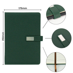 Custom Hardcover Notebook with Magnetic Closure PU Leather Cover A5 Customizable Cover Logo 100 Sheets