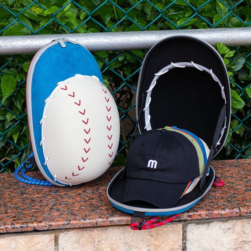 Portable Fashionable EVA Cap Box EVA Hard Shell Baseball Hat Storage Bag Lightweight Travel Outdoor Sports Gear