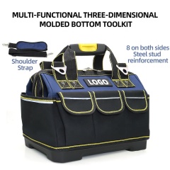 Large Tool Bag with Oxford Fabric, Multi-Pocket Design, Large Capacity, and Strong Load-Bearing