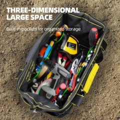 Large Tool Bag with Oxford Fabric, Multi-Pocket Design, Large Capacity, and Strong Load-Bearing