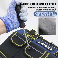 Large Tool Bag with Oxford Fabric, Multi-Pocket Design, Large Capacity, and Strong Load-Bearing