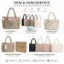 Trendy Puffy Quilted Tote Bag Water Resistant Nylon Polyester Puffer Shoulder Bag Large Travel Diaper Bag Custom Branding