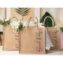 Wholesale Eco-Friendly Jute Tote Bag Waterproof, Large Capacity Reusable Shopping Bag