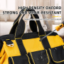 OEM durable 600D polyester promotion cheap tool storage organizer garden heavy duty polyester electrician tool bag for men