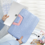 OEM ODM Padded Quilted Laptop Sleeve Luxury Bubble Design Protective Notebook Bag Case for Corporate Gift Wholesale
