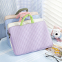 OEM ODM Padded Quilted Laptop Sleeve Luxury Bubble Design Protective Notebook Bag Case for Corporate Gift Wholesale