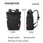 High-quality Unisex Fashion Laptop Backpack Waterproof Oxford Student Computer Bags Waterproof Rolltop Backpack