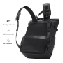 High-quality Unisex Fashion Laptop Backpack Waterproof Oxford Student Computer Bags Waterproof Rolltop Backpack
