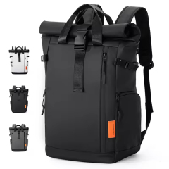 High-quality Unisex Fashion Laptop Backpack Waterproof Oxford Student Computer Bags Waterproof Rolltop Backpack