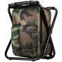 Multifunction Fishing Backpack Chair Portable Hiking Camouflage Camping Stool Folding Cooler Insulated cooler bag chair