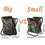 Multifunction Fishing Backpack Chair Portable Hiking Camouflage Camping Stool Folding Cooler Insulated cooler bag chair