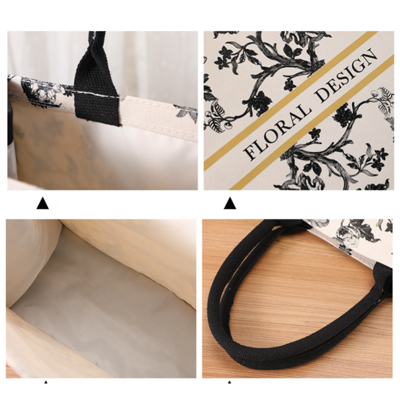 مخصص طباعة شعار مصمم فاخر كبير قماش شاطئ حقيبة حمل عطلة نهاية الأسبوع