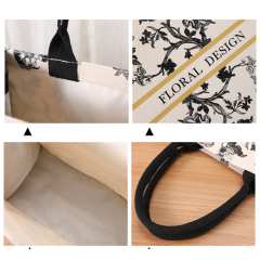 Custom Print Logo Designer Luxury Large Canvas Beach Weekender Tote Bag