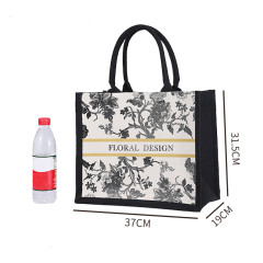 Custom Print Logo Designer Luxury Large Canvas Beach Weekender Tote Bag