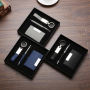 Custom LOGO Card Holder and Pen Keychain Corporate Business Gift Set for Men Promotional Office & Household Products
