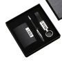 Custom LOGO Card Holder and Pen Keychain Corporate Business Gift Set for Men Promotional Office & Household Products