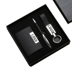 Coffret cadeau d'entreprise personnalisé avec porte-cartes et stylo, idéal pour hommes, pour le bureau et la maison. Coffret cadeau d'entreprise personnalisé avec porte-cartes et stylo, idéal pour hommes, pour le bureau et la maison.