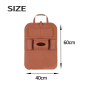 Soft Car Felt Seat Storage Organizer with Multiple Compartments for Essentials