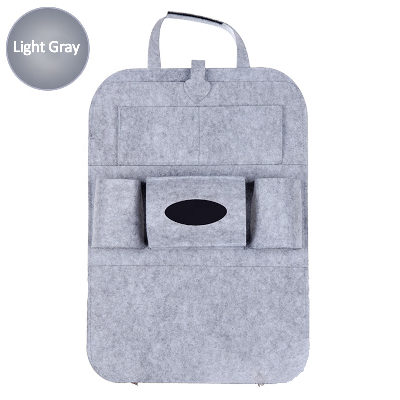 Soft Car Felt Seat Storage Organizer with Multiple Compartments for Essentials