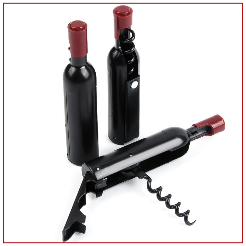 Creative Personalized Souvenir Business Gift Custom LOGO Giveaway Mini Fridge Magnet Beer Bottle Cockscrew Wine Opener Stainless