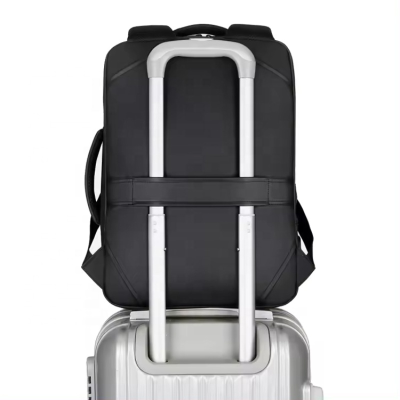 전문가용 노트북 백팩 - 다중 수납 공간 디자인, USB 충전 여행 가방 스트랩