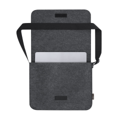 Recycled RPET Felt Shoulder Bag Eco-friendly Laptop Case Sustainable Crossbody Document Bag for Corporate Business Gifts