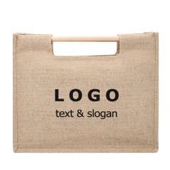 OEM Natural Wooden Handle Carry Promotional Bag Custom Printing Jute Tote Bag Wholesale Burlap Gift Bag OEM Natural Wooden Handle Carry Promotional Bag Custom Printing Jute Tote Bag Wholesale Burlap Gift Bag