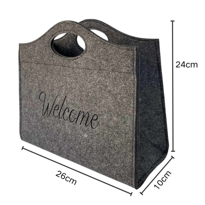 Wholesale Custom Felt Tote Bags - Eco-Friendly Grocery Bag with Logo Printing