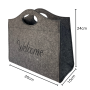Wholesale Custom Felt Tote Bags - Eco-Friendly Grocery Bag with Logo Printing