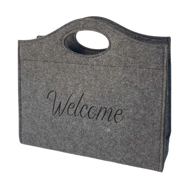 Wholesale Custom Felt Tote Bags - Eco-Friendly Grocery Bag with Logo Printing