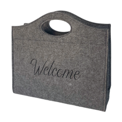 Wholesale Custom Felt Tote Bags - Eco-Friendly Grocery Bag with Logo Printing Wholesale Custom Felt Tote Bags - Eco-Friendly Grocery Bag with Logo Printing