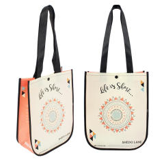 Custom Printed Reusable laminated Eco Tote Bag PP Non Woven Custom Shopping Bags